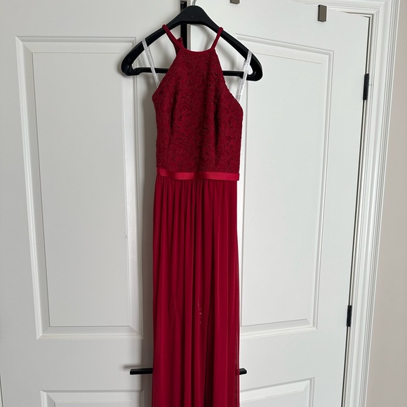 Wine red bridesmaids dress - Picture 1 of 3